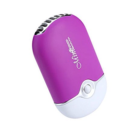 JUMP USB Mini Fan Air Conditioning Blower for Eyelash Extension (Blue/Purple) (Purple)