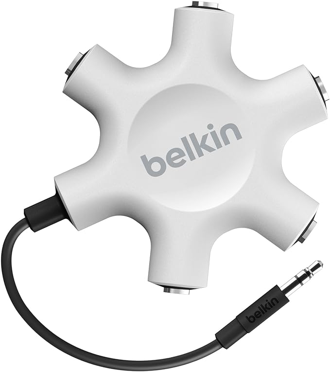 Belkin Rockstar Multi Headphone Splitter (Black and White)