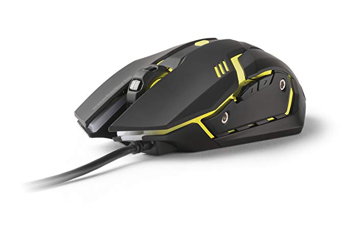 Snakebyte Game:Mouse - Wired Ergonomic Optical Game Mouse with LED Light for Professional and Beginner
