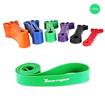 BESTOPE® Premium Latex Resistance Bands Exercise Bands Set Exercise Loop Crossfit Bands for Strength Weight Training Fitness Resistance Strap (50 to 125 lbs)