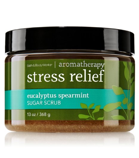 Bath & Body Works AROMATHERAPY Stress Relief Eucalyptus Spearmint Sugar Scrub 13 Fl Oz