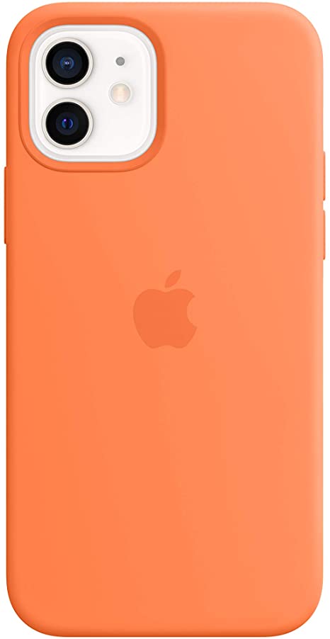 Apple Silicone Case with MagSafe (for iPhone 12 | 12 Pro) - Kumquat