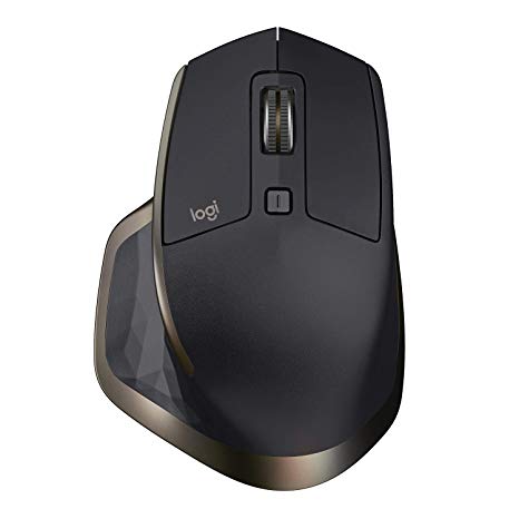 Logitech MX Master Wireless Mouse – High-Precision Sensor, Speed-Adaptive Scroll Wheel, Easy-Switch up to 3 Devices - Meteorite