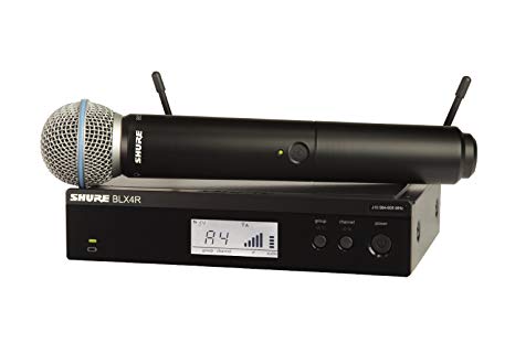 Shure BLX24R/B58 Handheld Wireless System with BETA58A Vocal Microphone, Rack Mount, H9