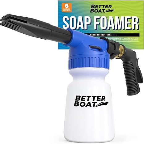 Foam Cannon Soap Foam Gun for Boat Cleaning and Car Wash - Foam Sprayer Car Wash Washing Foamer Cannon Detailing Gift Car Wash Kit Foam Cleaner Spray Foam Cannon Garden Hose