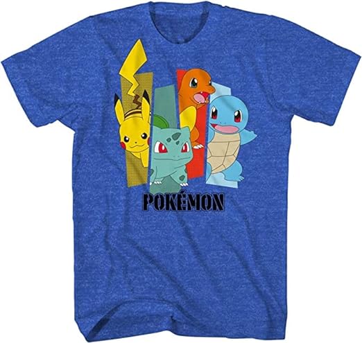 Pokemon Boys Charizard Pikachu Short Sleeve T-Shirt - Pokemon for Little and Big Boys Sizes XS-XXL