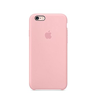 Optimal shield Soft Leather Apple Silicone Case Cover for Apple iPhone 6 /6s (4.7inch) Boxed- Retail Packaging (Pink)