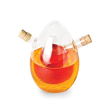 Fox Run 7220 Oil and Vinegar Bottle, 4 x 5.5 x 5.75 inches, Clear