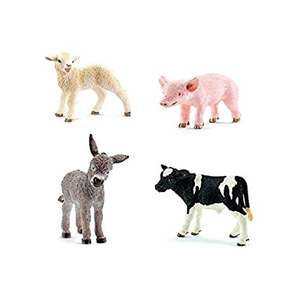 Schleich North America Little Animals on the Farm Set Toy Figurines, Multi, 2.04" x 7.36"