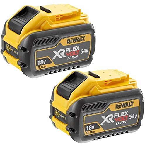 Dewalt DCB547 18v / 54v XR FLEXVOLT 9.0ah Battery DCB547-XJ - Twin Pack