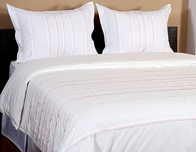 Hotel Collection CASPIAN 100% Egyptian Cotton Percale Duvet Cover Set Of 3 , King Size By Cambay Linens