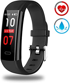 ZKCREATION Fitness Tracker Activity Tracker with Heart Rate Monitor IP67 Waterproof Pedometer Sleep Monitor Smart Watch Compatible with Android and iOS