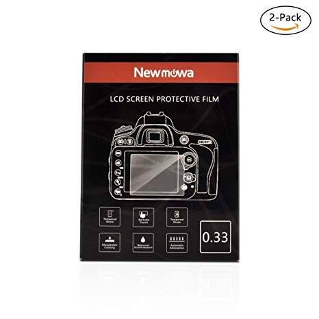 Newmowa Screen Protector for Fujifilm X-E2 X-E2S X-E3 X100F X100T, 9H Hardness Waterproof Anti-Scratch Anti-Fingerprint Tempered Glass Screen Protector for DSLR Camera