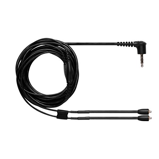 Shure EAC46BKS 46-Inch Black Detachable Earphone Cable with Silver MMCX Connection for SE846 Earphones