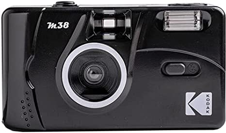 Kodak M38 35mm Film Camera - Focus Free, Powerful Built-in Flash, Easy to Use (Starry Black)