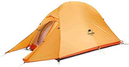 Naturehike Cloud-Up 1, 2 and 3 Person Lightweight Backpacking Tent with Footprint - 4 Season Free Standing Dome Camping Hiking Waterproof Backpack Tents