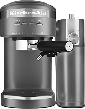 KitchenAid Semi-Automatic Espresso Machine and Automatic Milk Frother Attachment - KES6404