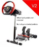 Racing Steering Wheelstand for Original Thrustmaster F458 Xbox 360 Version F458 Spider Xbox One T80 T100 RGT Ferrari GT and F430 Original Wheel Stand Pro V2 Stand WheelPedals Not included