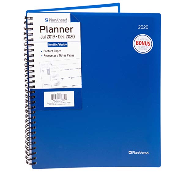PlanAhead 2019-2020 Academic Daily Planner 8.5" x 11" - Large Weekly & Monthly Planner - Increase Productivity to Achieve Your Daily and Yearly Goals (July 2019 - Dec 2020)