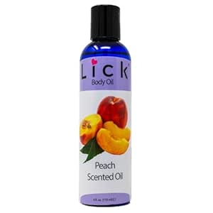 LICK Peach Scented Body Oil - Vitamin E Infused, Moisturizing and Hydrating After Shower Body Oil, Antioxidant Protection, Soothing Aromatherapy - Natural and Gentle for All Skin Typs