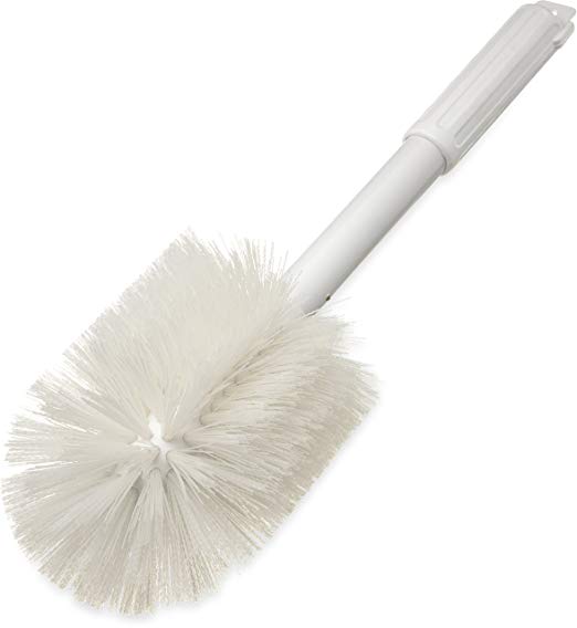 Carlisle 4001002 Multi-Purpose Round Valve Brush, 5" Polyester Bristles, 16" Length, White