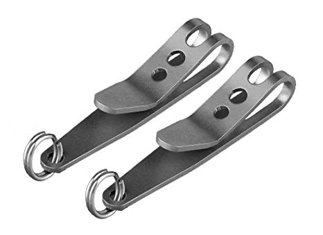 P-7 Keychain Suspension Clip - Stainless Steel (2-Pack)