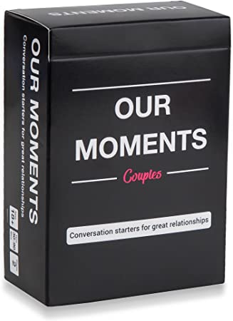 OUR MOMENTS Couples: 100 Thought Provoking Conversation Starters for Great Relationships - Fun Conversation Cards Game for Couples