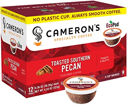 Cameron's Toasted Southern Pecan Coffee Capsule, Compatible with Keurig K-Cup Brewers, 12-Count