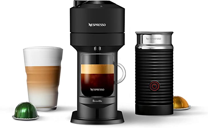 Nespresso Vertuo Next Matte Black by Breville with Aeroccino3