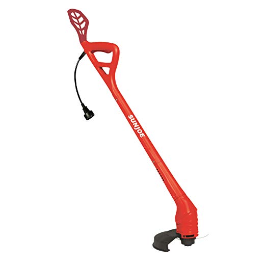 Sun Joe TRJ607E-RED 10-Inch 2.5 Amp Electric String Trimmer, Red