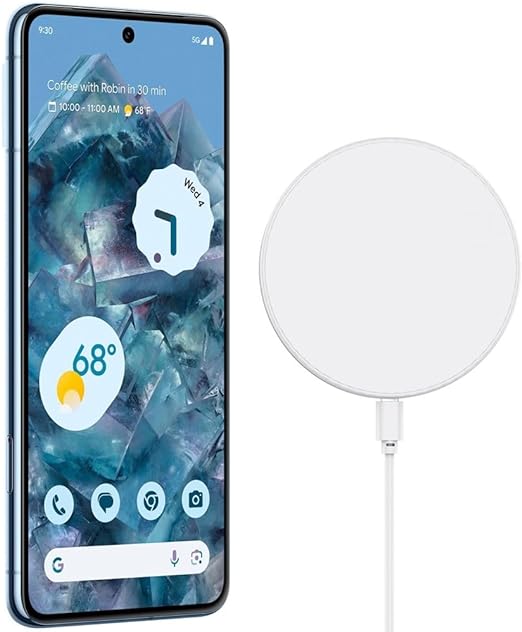 Google Pixel 8 Pro 5G (128GB, 12GB) 6.7", Nona-core, Android 14 (GSM   CDMA) 4G LTE Fully Unlocked (Verizon, T-Mobile, AT&T, Straight Talk) (w/Wireless Charger) (Bay) (Renewed)