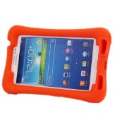 NEWSTYLE Shock Proof Case Light Weight Kids Super Protection Cover with Audio Amplifier Design For Samsung Galaxy Tab 3 70-inch Tablet Orange