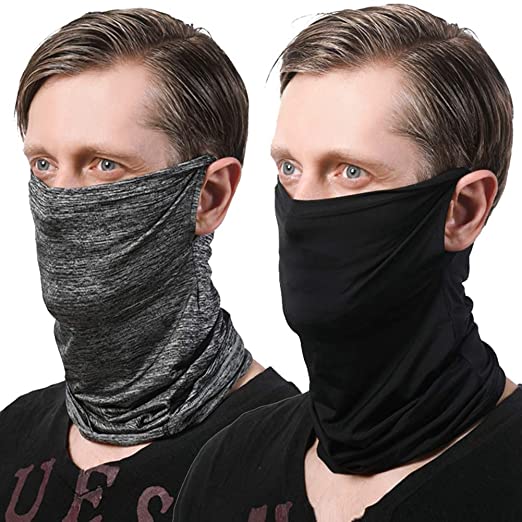 FULLRON 2 Pcs UV Neck Gaiter Face Mask Cooling Bandana