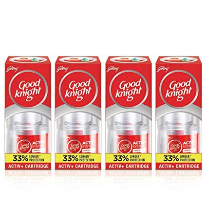 Good Knight Activ  60 N Liquid Refill (Pack of 4, Red)