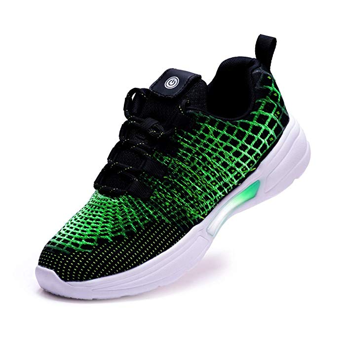 PEAK Fiber Optic LED Light Up Shoes for Boys Girls Women Men USB Charging Fashion Sneaker