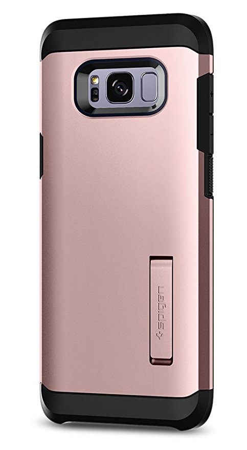 Samsung Galaxy S8 Plus Case, Spigen® [Tough Armor] Galaxy S8 Plus Case with Kickstand and Extreme Heavy Duty Protection and Air Cushion Technology for Galaxy S8 Plus (2017) - Rose Gold - 571CS21999