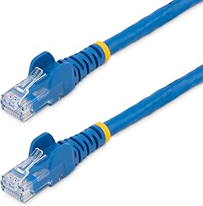 StarTech.com 1 ft. CAT6 Ethernet Cable - 10 Pack - ETL Verified - Blue CAT6 Patch Cord - Snagless RJ45 Connectors - 24 AWG Copper Wire - UTP Ethernet Cable (N6PATCH1BL10PK)