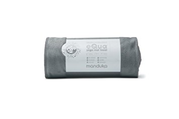 Manduka eQua Yoga Mat Towel, Thunder, 86"