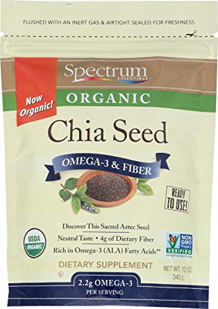 Spectrum Essentials Organic Chia Seed, 12 oz