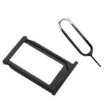 SODIALTM Black Sim Card Tray Holder  Ejection Pin Tool For Apple iPhone 3G3GS