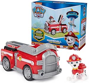 Paw Patrol, Marshall’s Firetruck, Toy Truck with Collectible Action Figure, Sustainably Minded Kids Toys for Boys & Girls Ages 3 and Up