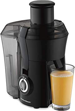 Hamilton Beach 67601A Big Mouth Juice Extractor Electric Juicer, 800 Watt, Black (Renewed)