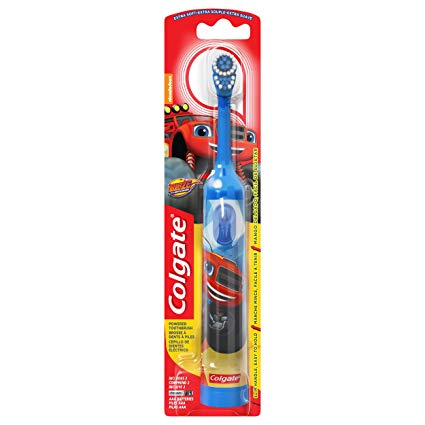 Colgate Kids Powered Toothbrush, Blaze, Extra Soft, Assorted Colors