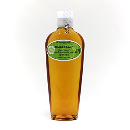 Premium Black Cumin Seed (India) Oil Organic Cold Pressed 100% Pure 8 Oz