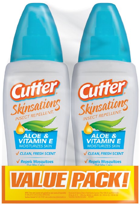 Cutter Skinsations Insect Repellent1 (Pump Spray) (Twin Pack) (HG-54012)