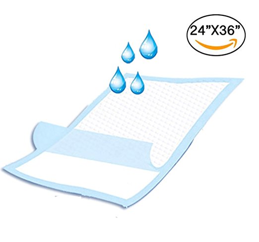 Bocks Adult Underpads 10 Count Disposable Pad, 24" X 36" Incontinence Pad, Disposable Changing Pads, Soft Waterproof Disposable Mat Mattress, Ideal For Adult and Baby Incontinence Protection
