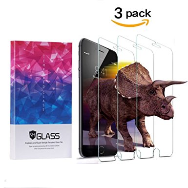 iPhone 6/6S/7 Screen Protector,QIANXIANG Screen Protector Tempered Glass, No Bubbles, 3D Touch Compatible,Oil and Scratch Coating, Touch Clear [3 Packs] Q1