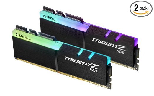 G.SKILL TridentZ RGB Series 16GB (2 x 8GB) 288-Pin DDR4 2400MHz (PC4 19200) Desktop Memory Model F4-2400C15D-16GTZR