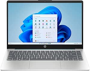 HP 14 inch HD Laptop, Intel Core i3-N305 Processor, 8GB DDR4 RAM, 256GB SSD, Windows 11 Home, Wi-FI 6, Bluetooth, Moonlight Blue, 14-ep0792wm