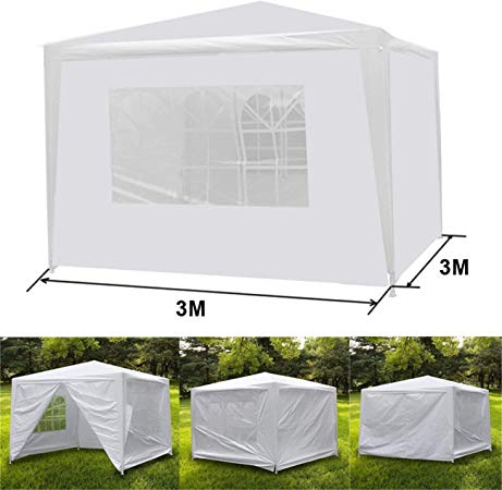 HomGarden 10' x 10' Outdoor Patio Canopy Tent Wedding Camping Gazebo BBQ Pavilion Cater Events Storage Sun Shelter w/ 4 Removable Sidewalls & & 2 Zippered Doorways